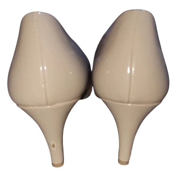 Dexflex Comfort Karma Women's Round Toe Nude Patent Pump High Heel Shoes sz 8.5 - Picture 8 of 10
